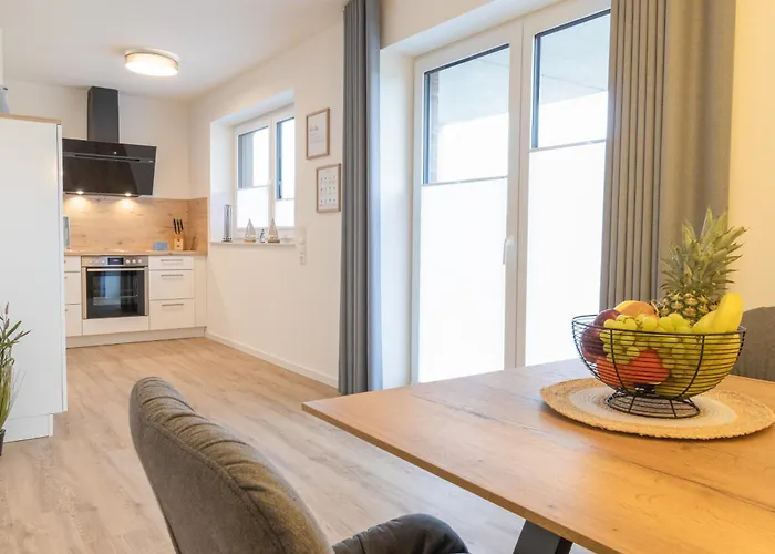 公寓 Dorumer Sielhuus 4 - Mit Garten Und Sauna 多鲁姆